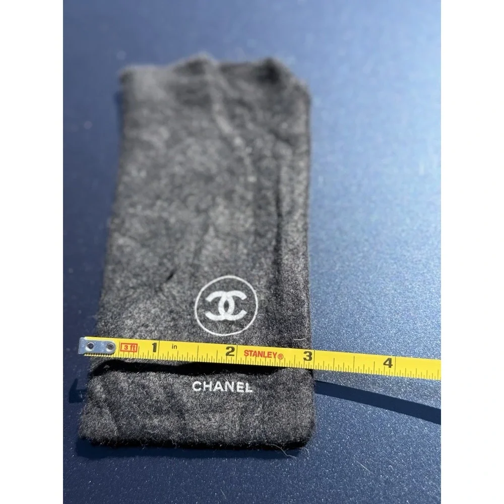 Chanel Black Dust Bag Pouch Small Authentic‎ Logo Storage Case